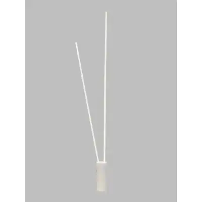 Vertical 2 Light Floor Lamp, 44W LED, 3000K, 2600lm, Dimmable, White, 3yrs Warranty