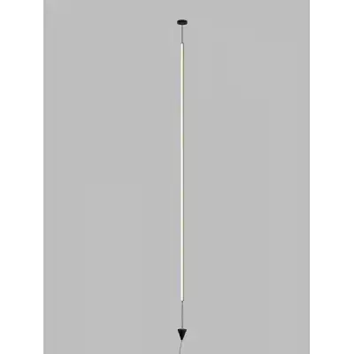 Vertical Pendant Floor Lamp, 36W LED, 3000K, 2160lm, Dimmable, Black, 3yrs Warranty