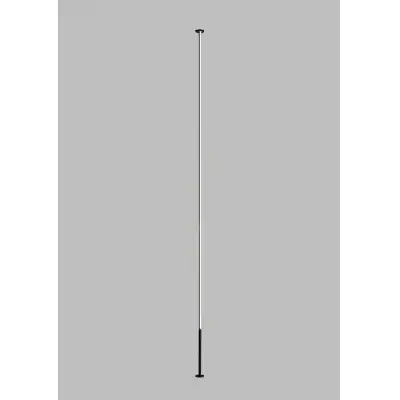 Vertical 1 Light Floor Lamp, 36W LED, 3000K, 2160lm, Dimmable, Black, 3yrs Warranty