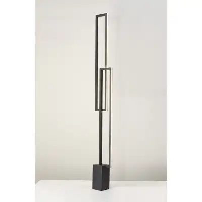 Mural Floor Lamp, 48W LED, 3000K, 3840lm, IP20, Matt Black, 3yrs Warranty
