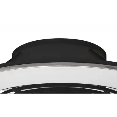 Alisio XL 95W LED Dimmable Ceiling Light And 58W DC Reversible Fan, Black Finish c w Remote Control, APP And Alexa Google Voice Control, 5900lm