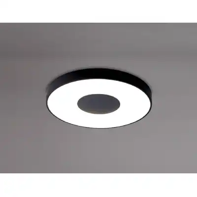 Coin Round Ceiling 80W LED With Remote Control 2700K 5000K, 3900lm, Black, 3yrs Warranty
