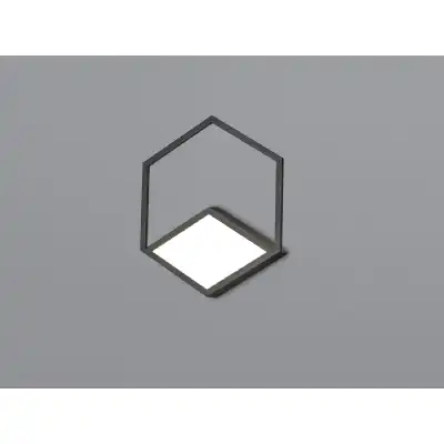 Kubick Ceiling Wall Light Dimmable, 24W LED, 3000K, 1630lm, Black, 3yrs Warranty