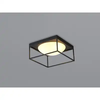 Desigual Semi Flush, 3 Light E27, Matt Black