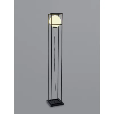 Desigual Small Floor Lamp, 1 Light E27, Matt Black