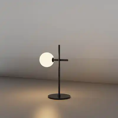 Cellar Table Lamp 1 Light, Replaceable 5W LEDs, 4000K, Black