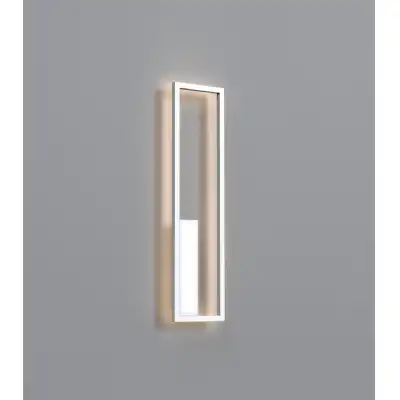 Boutique Rectangle Wall Lamp, Dimmable, 40W LED, 3000K, 2250lm, White, 3yrs Warranty