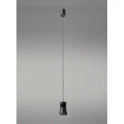 Pagoda Pendant, 12.5W LED, 3000K, 950lm, Black, 3yrs Warranty