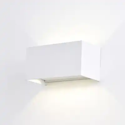 Davos Rectangle Wall Lamp, 4 x 6W LED, 3000K, 2200lm, IP54, White, 3yrs Warranty