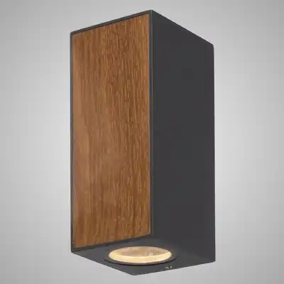 Beret Wall Lamp, 2 x GU10, IP65, Graphite, 2yrs Warranty