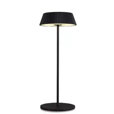Relax Table Lamp, 2W LED, 3000K, 180lm, IP54, USB Charging Cable Included, Touch Dimmable, Black, 3yrs Warranty