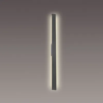 Anthracite 1.2m 18W LED Wall Lamp 3000K 1900lm IP54 Rated