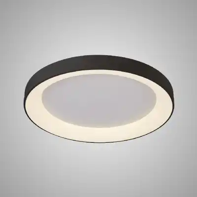 Niseko Ring Ceiling 65cm 48W LED, 3000K, 3900lm, Black, 3yrs Warranty