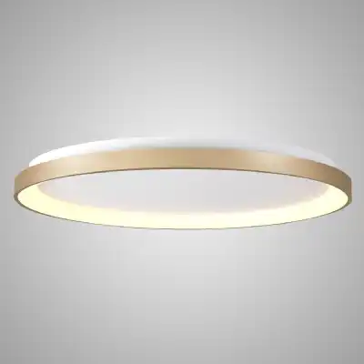 Niseko Ring Ceiling 90cm 78W LED, 3000K, 6200lm, Gold, 3yrs Warranty