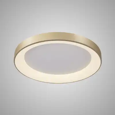 Niseko Ring Ceiling 65cm 48W LED, 3000K, 3900lm, Gold, 3yrs Warranty