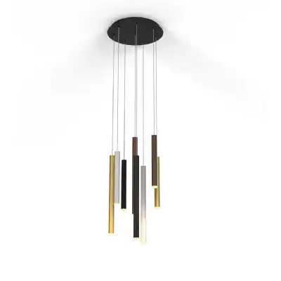 Cala Round 8 Light Pendant, 48W LED, 3000K, 3360lm, Sand White Sand Black Gold Rust Brown, 3yrs Warranty