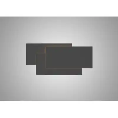 Tahiti XL Wall Lamp 12W LED 3000K, 1080lm, Black, 3yrs Warranty