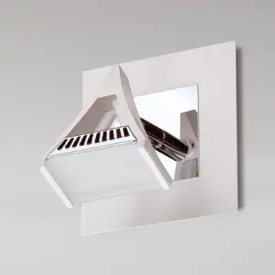 Filippo Spot Light 1 Light 5W LED 3000K, 450lm, Matt White Polished Chrome, 3yrs Warranty