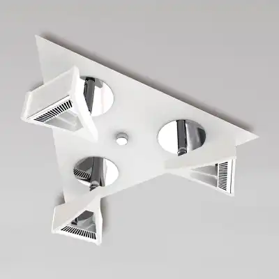 Filippo Spot Light 3 Light LED Triangular 5W 3000K, 1300lm, Matt White Polished Chrome, 3yrs Warranty