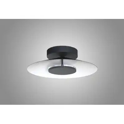 Orion Ceiling 40cm Round, 20W LED, 3000K, 1400lm, White Black, 3yrs Warranty