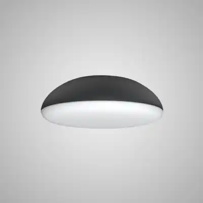 Kazz Ceiling 38cm Round, 4 x E27 (Max 20W LED), Black