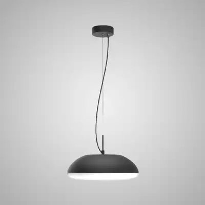 Kazz Pendant 38cm Round, 4 x E27 (Max 20W LED), Black