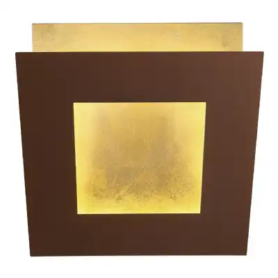 Dalia 40cm Wall Lamp, 40W LED, 3000K, 2800lm, Gold Rust Brown, 3yrs Warranty