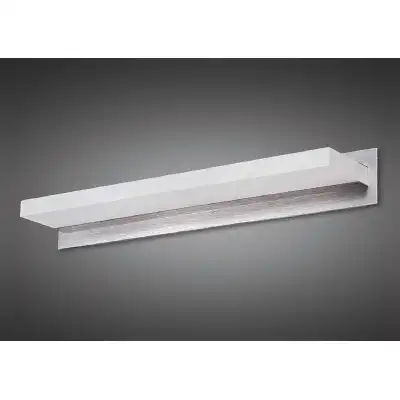 Taccia Wall Lamp 14W LED Large 3000K, 900lm, Polished Chrome Frosted Acrylic, 3yrs Warranty