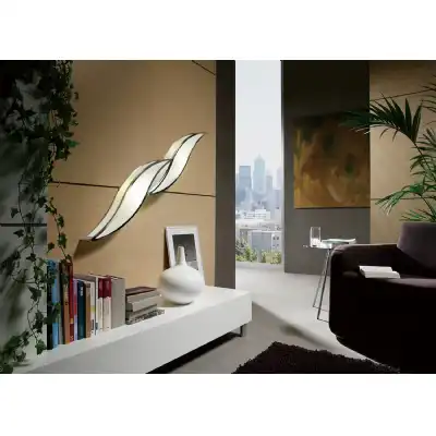 Sintesys Wall Lamp GU10 2 Light Large Polished Chrome, CFL Lamps INCLUDED