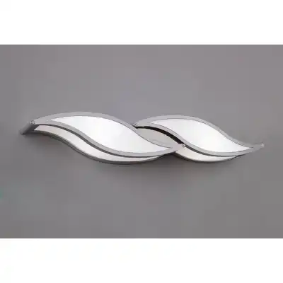 Sintesys Wall Lamp GU10 2 Light Small Polished Chrome, CFL Lamps INCLUDED