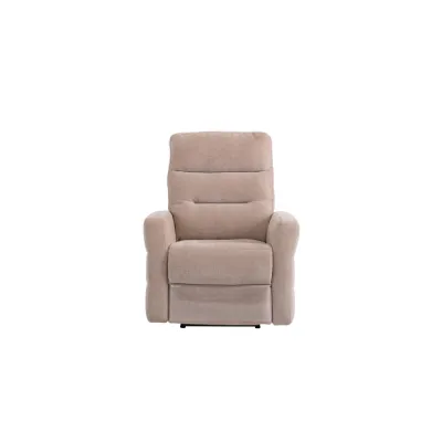 Mink Herringbone Fabric Electric Power Recliner Armchair