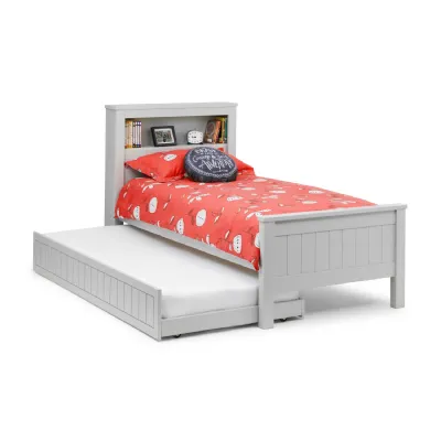 Grey Lacquered Wood 3ft Single Underbed with Castor Wheels