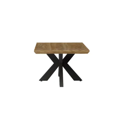 Light Walnut Wood Effect Top Coffee Table Spider Base