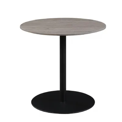 Small Round Dining Table Grey Base Scratch Resistant Top