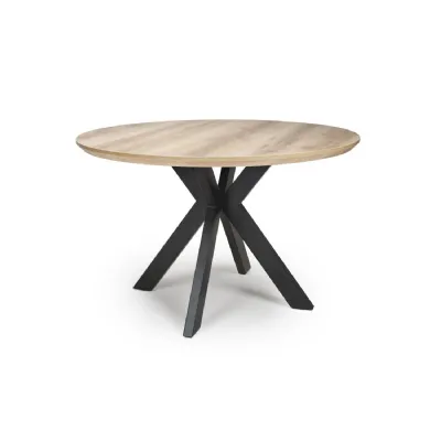 Heat Scratch Stain Resistant Small Oak Round Dining Table