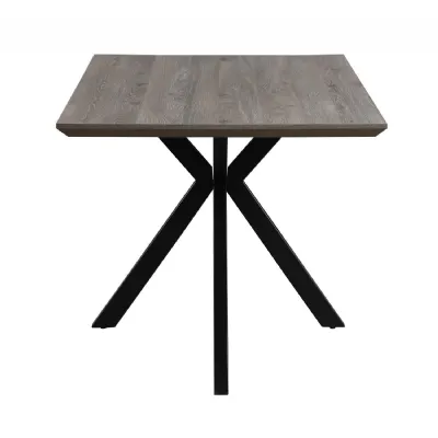 Modern Grey Finish Medium Dining Table Spider Legs