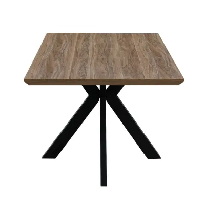 Light Walnut Extending Dining Table Spider Legs 140 to 180cm
