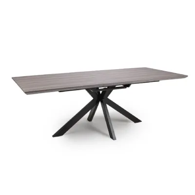 Grey Oak Top Large 180 to 220cm Extending Dining Table