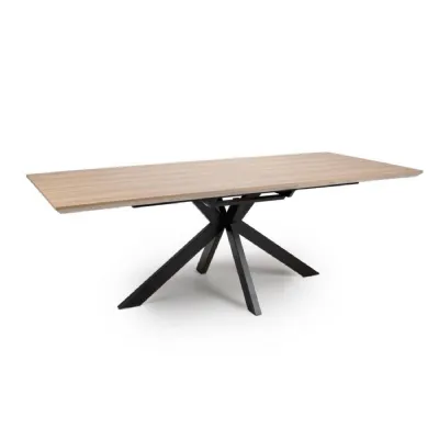 Large Oak Extending Dining Table Scratch Resistant Top