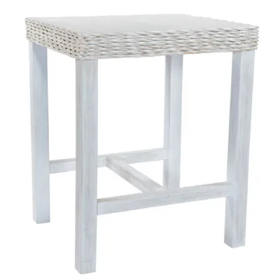 Maya Rattan Bar Table Whitewash