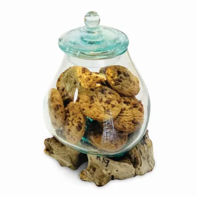 Root With Glass Jar