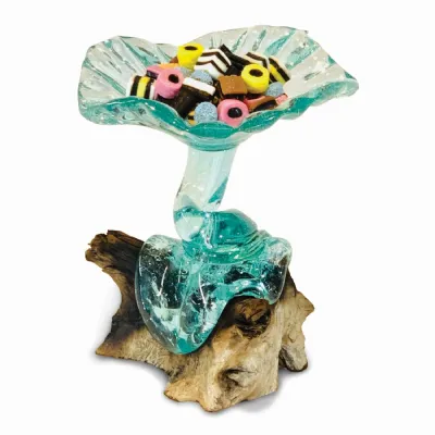 Root With Glass Sweet Dish