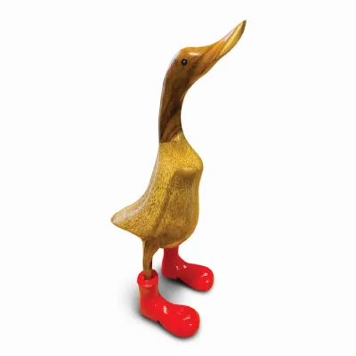 Duck With Red Boots Large 40cm