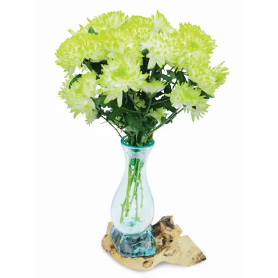Driftwood With Molten Glass Vase 35cm