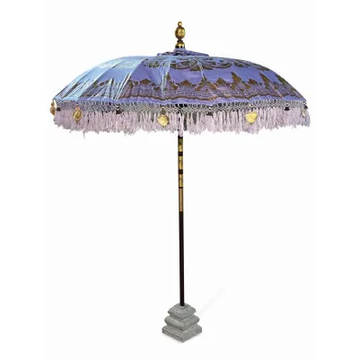Sun Parasol Lilac and Gold Garden Umbrella