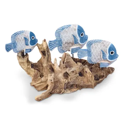 3 Fish Group On Coral