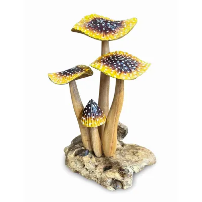Yellow Blusher 4 X Mushrooms 20 22cm