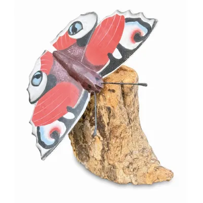 Peacock Butterfly On Driftwood W20cm