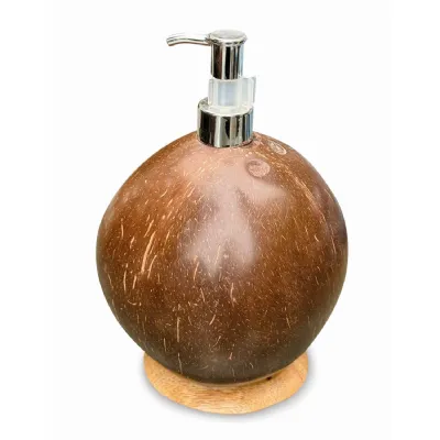 Coconut Shell Lotion soap Dispenser Round