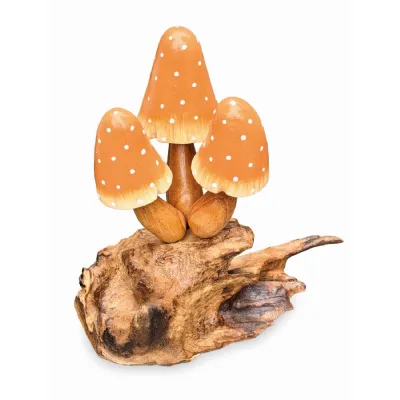 Orange Witch's Hat Mushrooms 12cm